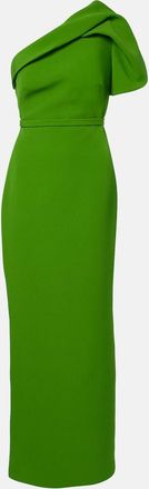 SAFiYAA One-shoulder cr&ecirc;pe gown