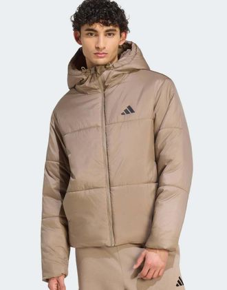 adidas Essentials Highloft - Piumino isolante kaki six-Verde