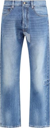 Maison Margiela Blue Cotton Jeans