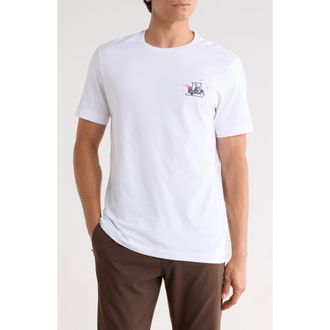 Travis Mathew Danisher Pima Cotton Graphic T-Shirt in White at Nordstrom Rack, Size Xx-Large