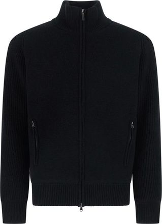 KANGRA Vest met hoge kraag - Heren - Sweatshirts & Hoodies - Zwart - Maat: 2XL Zijde