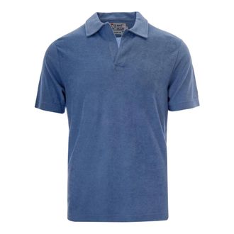 MC2 Saint Barth Polo Shirts, male, Blue, Size: XL Jeremy Jersey Terry Polo