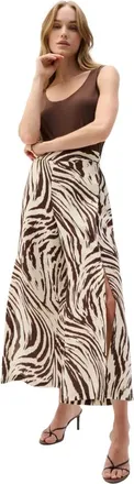 Joseph Ribkoff Broeken, Dames, Veelkleurig, S, Linnen, Linnen Broek met Dierendruk