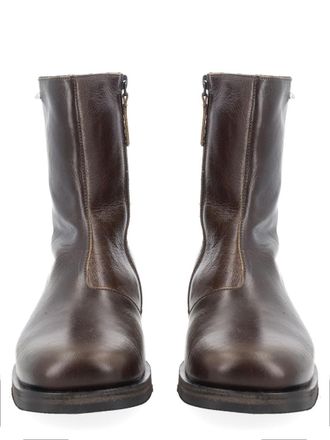 Our Legacy Camion Boot Mid-Calf Brown Leather Boots
