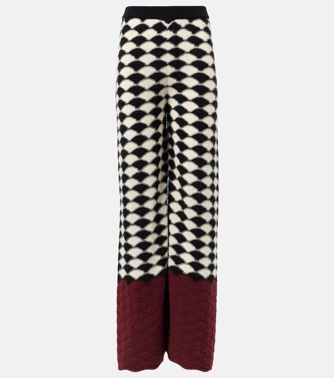 Lounge wool wide-leg pants