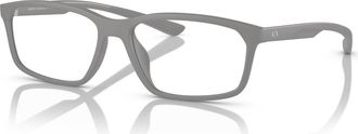 A|X Armani Exchange 56mm Rectangle optical glasses in Grey at Nordstrom
