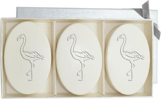 Carved Solutions Flamingo Signature Spa Trio Aqua Mineral 3 Soap Bars