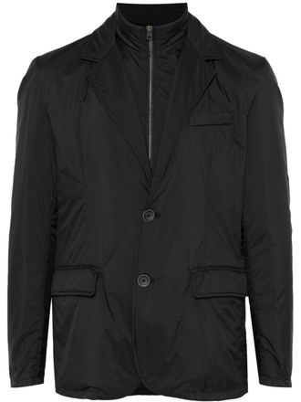 Herno logo-plaque jacket - Black