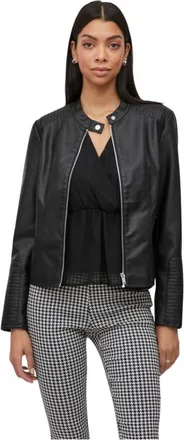 Vila Vila, Jassen, Dames, Zwart, M, W Blue Coated Jacket