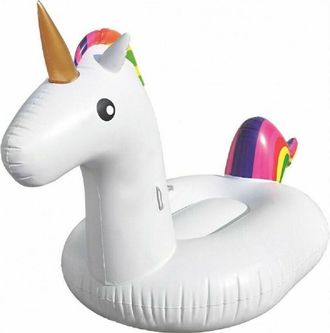 Trade Shop Trade Shop - Unicorno Gigante Gonfiabile Galleggiante Isola Mare Piscina 2.8 X 1.2 X 1.3 Mt