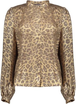 Geisha Dames, Blouses & Shirts, Geel, Maat: 2XL Velours