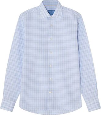Robert Talbott Reynolds Check Linen-Blend Shirt
