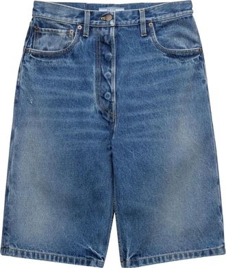 Prada Bermuda denim dritti - Blu
