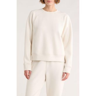 Spanx Crewneck Pullover in Ivory at Nordstrom Rack, Size Medium