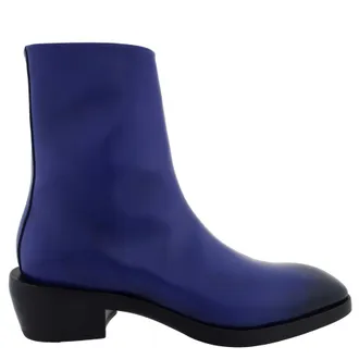 Ferragamo Fuerte Leather Ankle Boots, Size 10 E