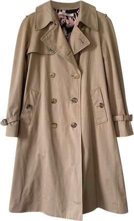 Red Valentino Beige Double Breasted Short Trench Coat Size 42