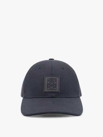 Loewe Cappello in cotone con patch logo Anagram in gomma - LOEWE - gender_Man