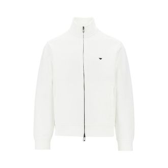 Emporio Armani Double jersey full-zip sweatshirt Man L