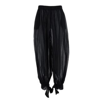 Andamane Tapered Trousers, female, Black, Size: XS Noor Pants Tied Up Maxi Pants