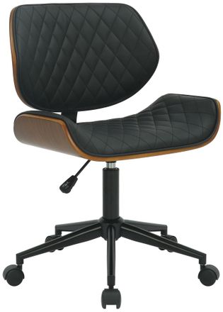 Clp Clp - Silla De Oficina Harvest En Piel Sint&eacute;tica Nogal/negro