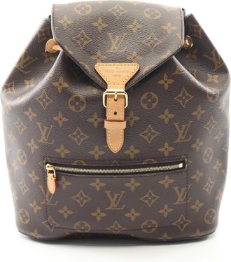 Louis Vuitton Brown Coated Canvas Monogram Pvc Leather Backpack (Pre-Owned)