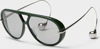 Bottega Veneta Osservatorio curved temples sunglasses