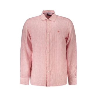 North Sails Casual Shirts, male, Red, Size: L Long Sleeve Striped Shirt