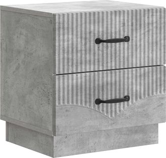 vidaXL Armario De Noche Con Caj&oacute;n Gris Hormig&oacute;n 43 X 34,5 X 44,5 Cm Vidaxl