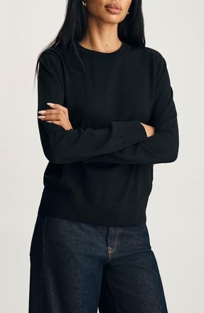 Mavi Wool Crewneck Sweater in Black at Nordstrom, Size X-Small