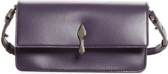 Christian Louboutin Mini Bettina Leather Crossbody Bag in L533 Muse/gun Metal at Nordstrom