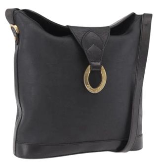 Dior Pre-owned Vintage Trotter Canvas Shoulder Bag - Dames - Pre-owned - Zwart - Maat: ONE Size Leer