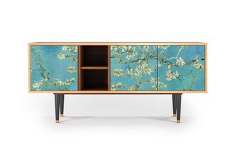 StoryZ Mueble de TV azul 3 puertas L 150 cm