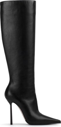 Le Silla Bella 120mm pointed-toe leather boots - women - Lambskin/Nappa Leather/Leather - 40.5 - Black
