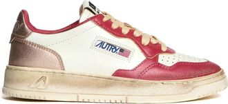 Autry Sneakers, female, Multicolor, 3 UK, Chic White Rose Copper Trainers