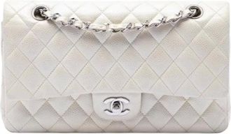 Chanel Borsa a spalla vintage Chanel Pre-owned Double Flap - - Pre-owned - Donna - Bianco - ONE SIZE