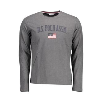 U.S.Polo Association U.S. Polo Assn., Long Sleeve Tops, male, Blue, Size: 2XL Brown Cotton Men T-Shirt Classic Style