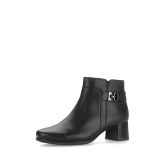 Gabor Heeled Ankle Boot - Dames - Schoenen - Zwart - Maat: 38 1/2 EU Leer