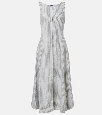 Polo Ralph Lauren Striped linen midi dress