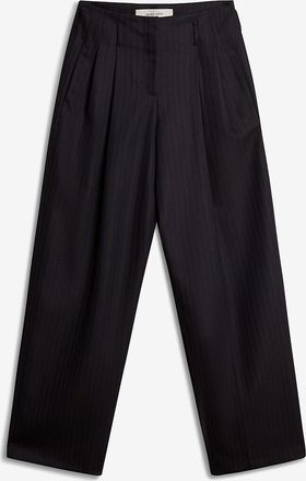 Golden Goose Gerade Cargohose mit Bundfalten und Streifen Journey Sartorial