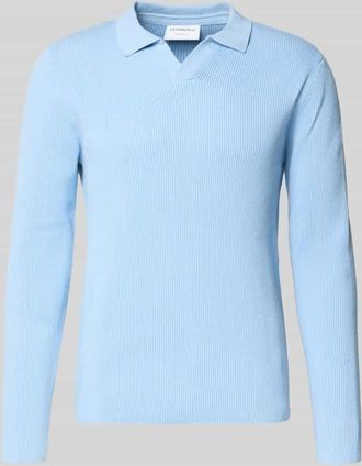 Lindbergh Lindbergh Relaxed Fit Strickpullover in Ripp-Optik in Hellblau, Gr&ouml;&szlig;e XXXL