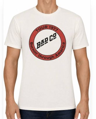 The Original Retro Brand Bad Company T-Shrt In Antique White
