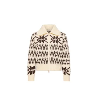 Moncler Moncler Jacquard Sequin Zip-up Cardigan, Women, White, Size: Xs
