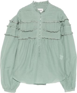 Isabel Marant Overhemden, Dames, Groen, XS, Top