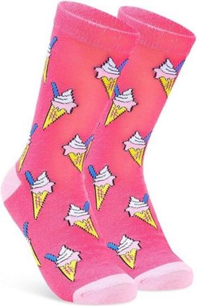 Generic Womens Ice Cream Cone Pink Novelty Socks One Size UK 4-7 EU 36-40