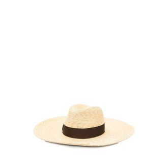 Borsalino Hats, female, Beige, Size: M Wide Brim Hat