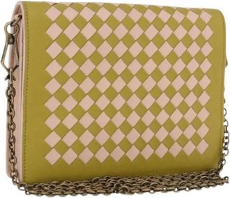 Bottega Veneta Pre-owned Shoulder Bag - Dames - Vintage Schoudertas - Groen - ONE Size - Leer - Vintage