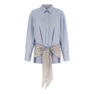 The Attico Shirt-style Bodysuit - female - The Attico - Shirts - Blue - XS - Blouses & Shirts