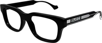 Gucci Mens Black Square Eyeglass Frames GG1731O 001
