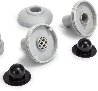 OEM Ugello Di Ricambio Per Ingresso Piscina - &Oslash; 32 Mm - Adatto Per Piscine Fuori Terra Intex - 2 Filtri 25022e + 1 Filtro 12634 (assemblaggio) + 3 Tappi C