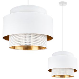 OEM L&aacute;mpara Colgante Asti Trio Oro Blanco 40cm Tela De Malla
